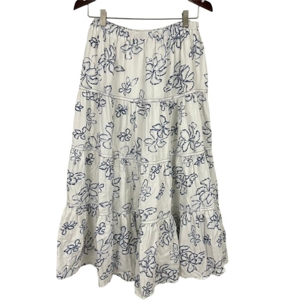 Joh. Boutique, White Floral Skirt Women's Size XL New!